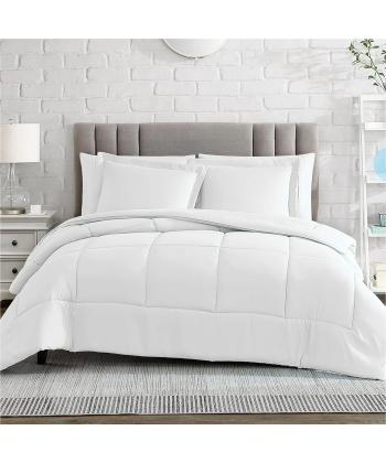 لحاف يك نفره لايت طرح مربع نوپه هوم كد L04