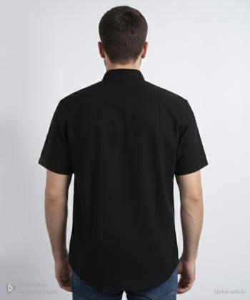 پيراهن آستين كوتاه مردانه برند پي لس كد 1404082