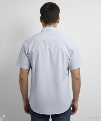 پيراهن آستين كوتاه مردانه برند پي لس كد 1404081