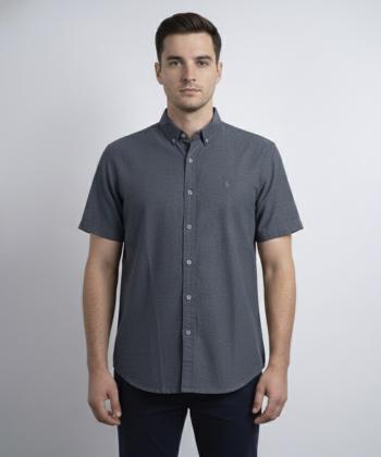 پيراهن آستين كوتاه مردانه برند پي لس كد 1404081