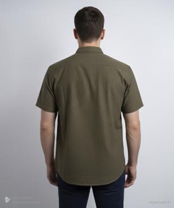 پيراهن آستين كوتاه مردانه برند پي لس كد 1404081