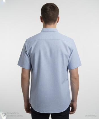 پيراهن آستين كوتاه مردانه برند پي لس كد 1404081