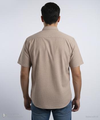 پيراهن آستين كوتاه مردانه برند پي لس كد 1404082