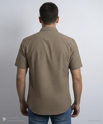 پيراهن آستين كوتاه مردانه برند پي لس كد 1404082