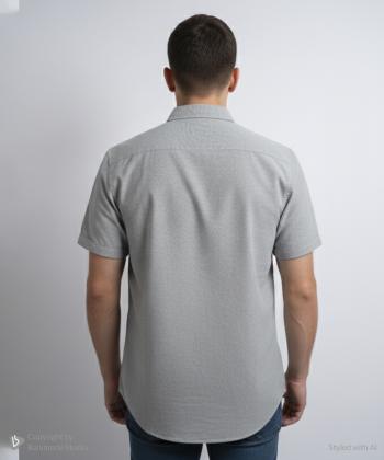 پيراهن آستين كوتاه مردانه برند پي لس كد 1404082