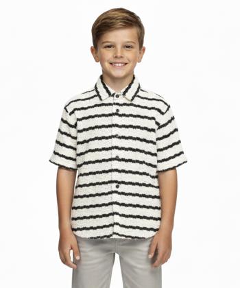 پیراهن آستین کوتاه پسرانه کوتون مدل 5SKB10038TK