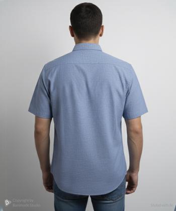 پيراهن آستين كوتاه مردانه برند پي لس كد 1404082