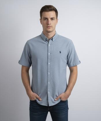 پيراهن آستين كوتاه مردانه برند پي لس كد 1404084