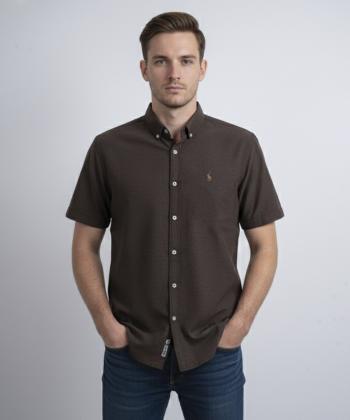 پيراهن آستين كوتاه مردانه برند پي لس كد 1404083