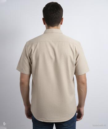 پيراهن آستين كوتاه مردانه برند پي لس كد 1404082