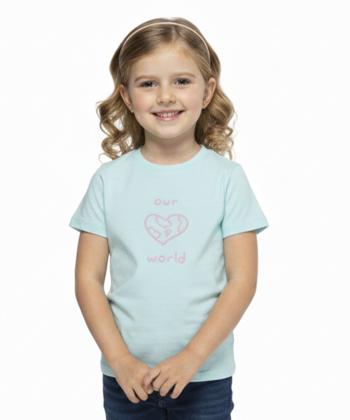 تیشرت آستین کوتاه دخترانه جین وست مدل 32673501