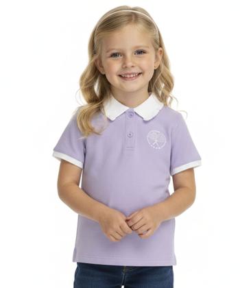 پولوشرت آستین کوتاه دخترانه جین وست مدل 42673515