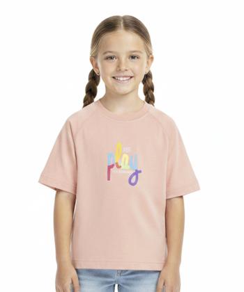 تیشرت آستین کوتاه دخترانه مرینو مدل 1697