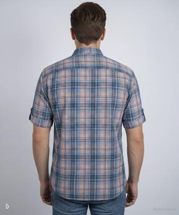 پيراهن آستين كوتاه مردانه برند پي لس كد 14040822