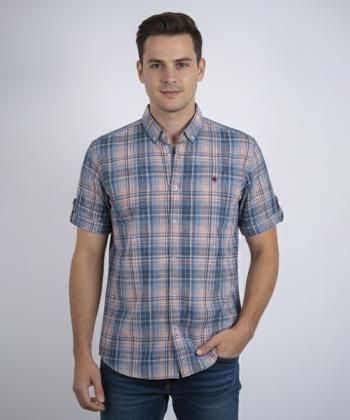 پيراهن آستين كوتاه مردانه برند پي لس كد 14040821