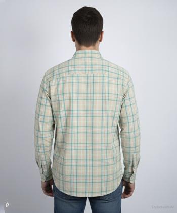 پیراهن آستین بلند چهارخانه مردانه برند پی لس کد 14040815