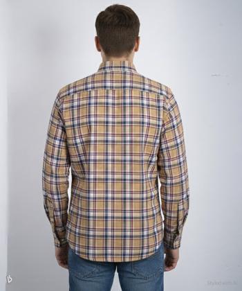 پیراهن آستین بلند چهارخانه مردانه برند پی لس کد 14040815