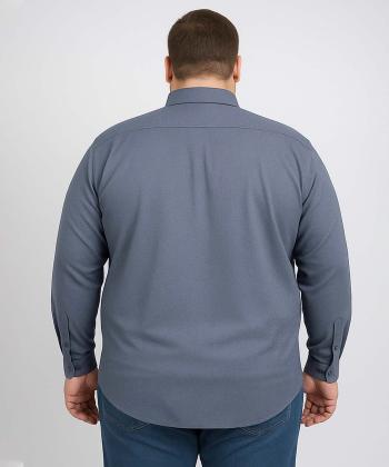 پيراهن آستين بلند مردانه سايز بزرگ برند پي لس كد AM4463