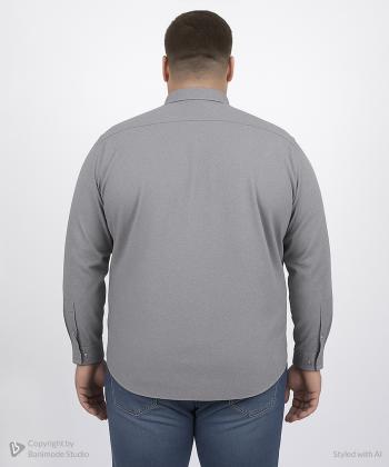 پیراهن آستین بلند مردانه سایز بزرگ برند پی لس کد AM4463
