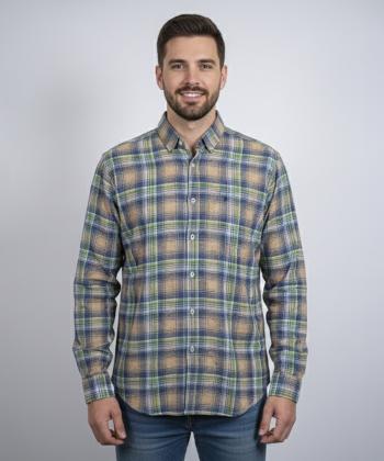 پیراهن آستین بلند مردانه برند پي لس مدل 14040814