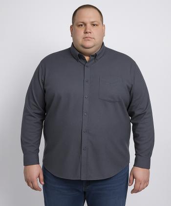 پيراهن آستين بلند مردانه سايز بزرگ برند پي لس كد AM4463