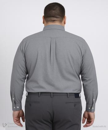 پيراهن آستين بلند مردانه سايز بزرگ برند پي لس كد AM4463