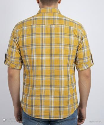 پيراهن آستين كوتاه مردانه برند پي لس كد 14040822