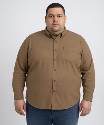 پيراهن آستين بلند مردانه سايز بزرگ برند پي لس كد AM4459