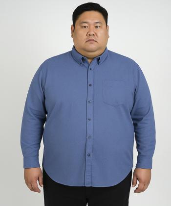 پيراهن آستين بلند مردانه سايز بزرگ برند پي لس كد AM4487