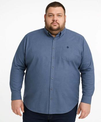 پيراهن آستين بلند مردانه سايز بزرگ برند پي لس كد AM4493