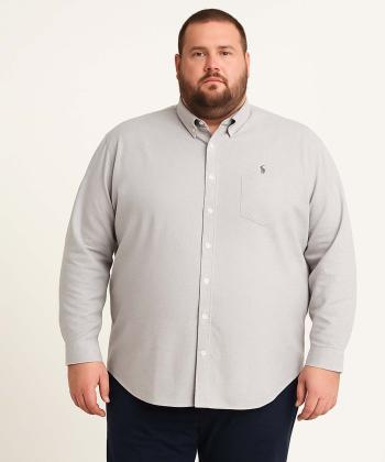 پيراهن آستين بلند مردانه سايز بزرگ برند پي لس كد AM4478