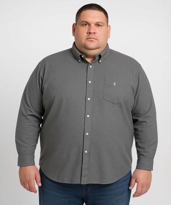 پيراهن آستين بلند مردانه سايز بزرگ برند پي لس كد AM4478