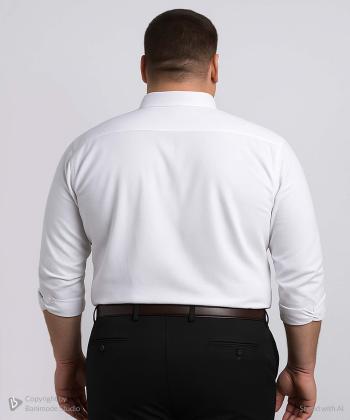 پيراهن آستين بلند مردانه سايز بزرگ برند پي لس كد AM4475