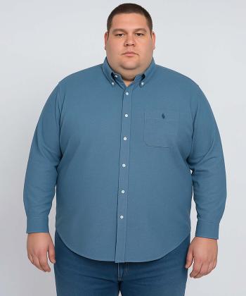 پيراهن آستين بلند مردانه سايز بزرگ برند پي لس كد AM4478