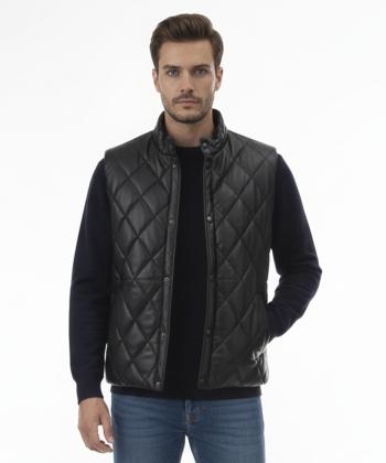 پافر چرم طبیعی مردانه چرم مشهد مدل W0519