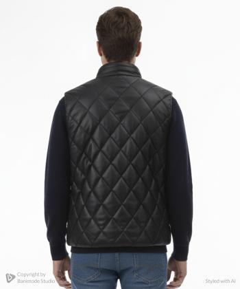 پافر چرم طبیعی مردانه چرم مشهد مدل W0519