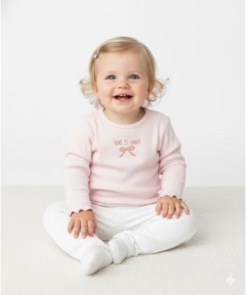 تيشرت آستين بلند نوزاد دخترانه كوتون كد 6WMG10057AK