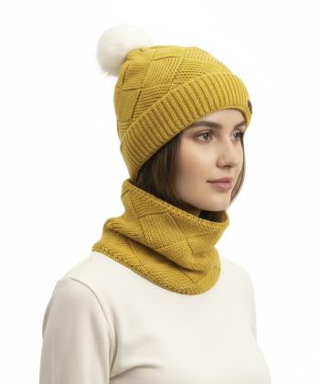 ست کلاه و شال گردن تارتن مدل 81233100203