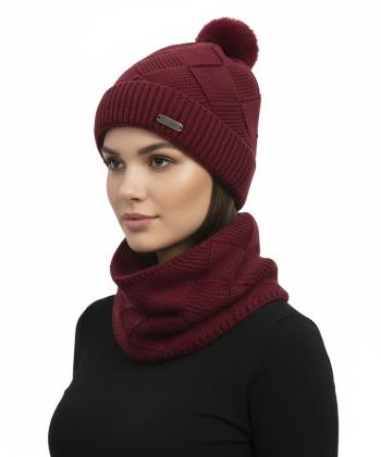 ست کلاه و شال گردن تارتن مدل 81233100203