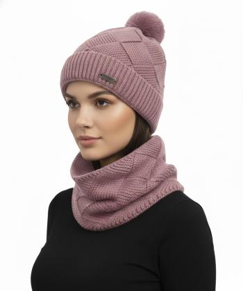 ست کلاه و شال گردن تارتن مدل 81233100203