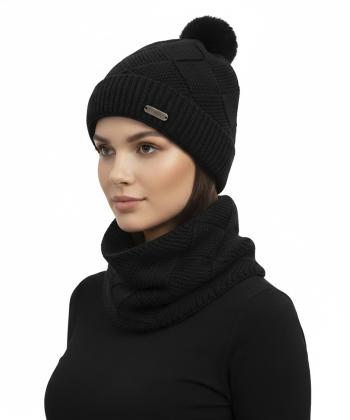 ست کلاه و شال گردن تارتن مدل 81233100203