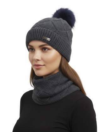 ست کلاه و شال گردن تارتن مدل 81233100203