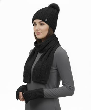 ست کلاه و شال گردن و دستکش تارتن مدل 81313112408
