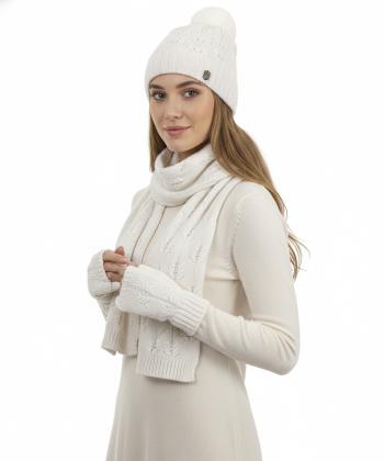 ست کلاه و شال گردن و دستکش تارتن مدل 81313112408