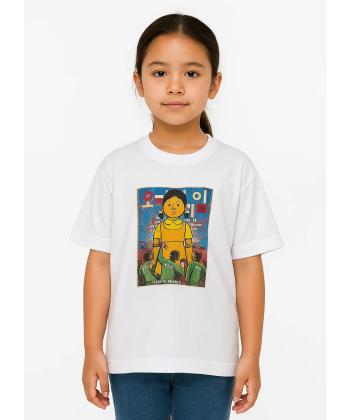 تیشرت آستین کوتاه دخترانه تیتیش مدل 32927