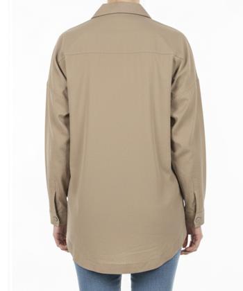 شومیز نخی آستین بلند زنانه شندی مدل 7186