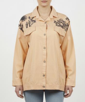 شومیز نخی آستین بلند زنانه شندی مدل 7186