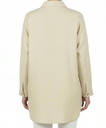 شومیز نخی آستین بلند زنانه شندی مدل 8184