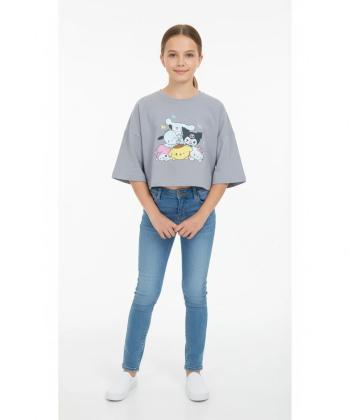 تیشرت آستین کوتاه دخترانه تیتیش مدل 12986