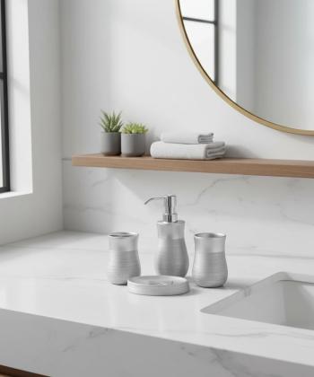 ست سرویس بهداشتی 4 پارچه دلفین Dolphin مدل 004-Bj